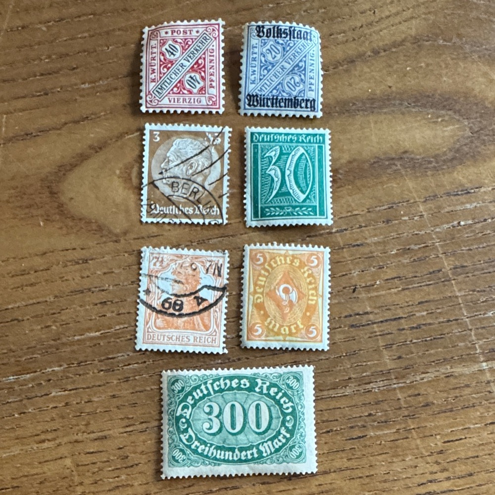 Vintage German Postage Stamps Collection